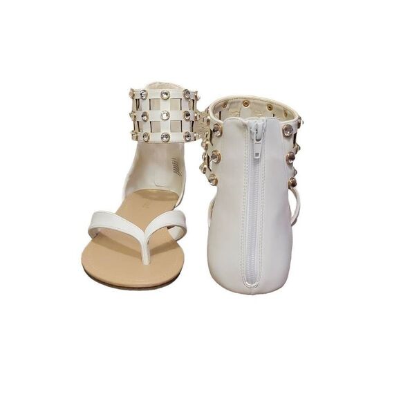 Shoe Dazzle Dackota Flat Sandals - Picture 4 of 13